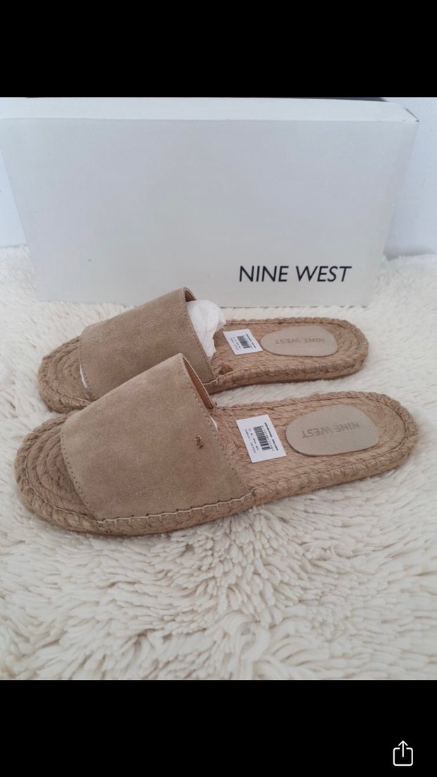 Nine West Bej Kadın Dolgu Topuk Terlik - Görsel 3
