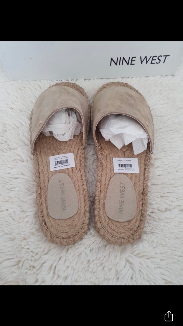 Nine West Bej Kadın Dolgu Topuk Terlik - Görsel 4