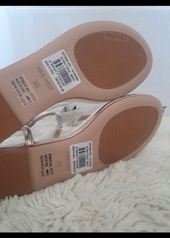 Bej Parlak Taş Detaylı Nine West Topuklu Sandalet - Görsel 6