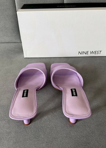 Mor Stiletto Topuklu Kadın Terlik - Görsel 3