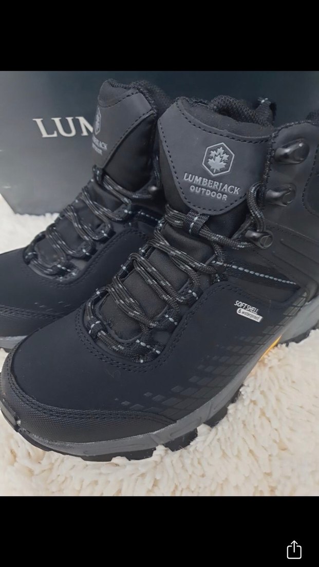 Siyah Kadın Outdoor Ayakkabı Velcro Kapatma - Görsel 3