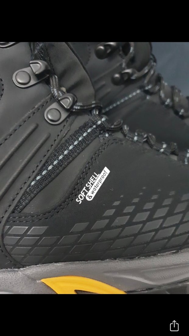 Siyah Kadın Outdoor Ayakkabı Velcro Kapatma - Görsel 4