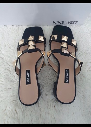 36 Beden Nine West Siyah Topuklu Kadın Terlik