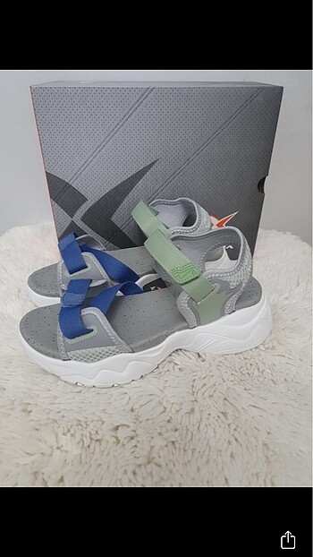 38 Beden gri Renk Kinetix sandalet