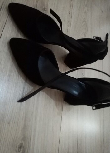 Süet siyah ayakkabı 