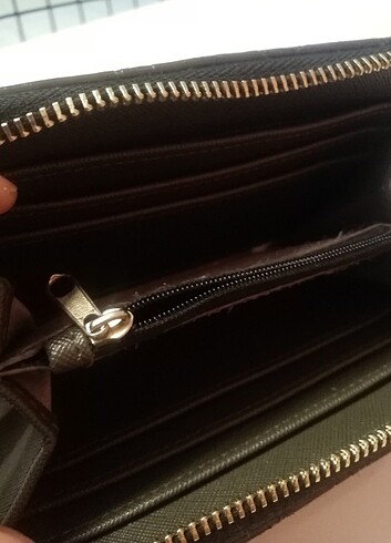 Haki yeşil cüzdan River ISLAND marka  - Görsel 5