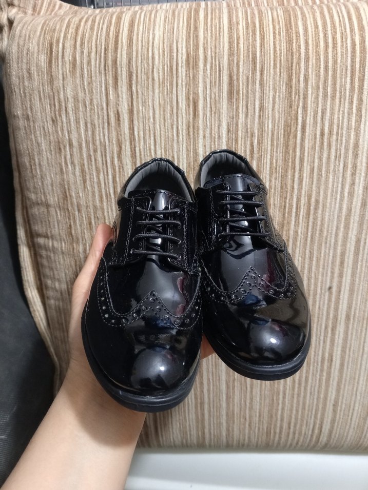 Erkek çocuk Siyah Parlak Ayakkabı - Görsel 5