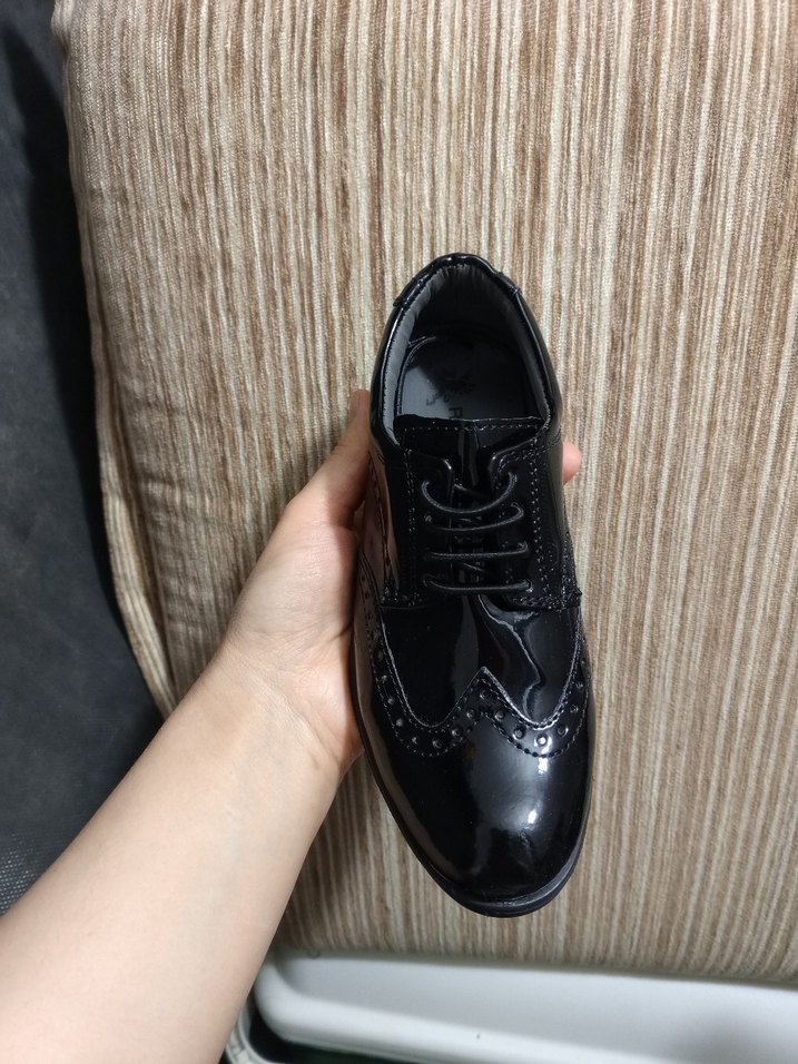 Erkek çocuk Siyah Parlak Ayakkabı - Görsel 2