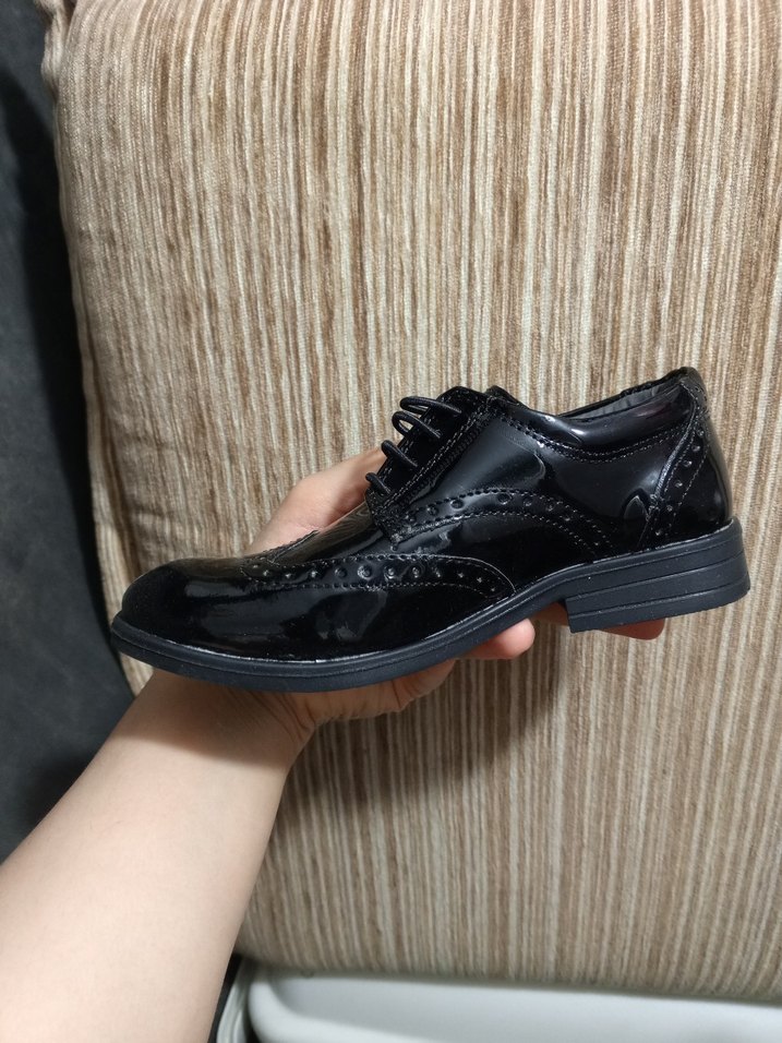 Erkek çocuk Siyah Parlak Ayakkabı - Görsel 3