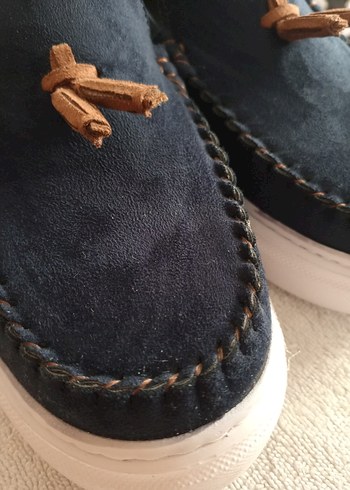 Erkek Çocuk Lacivert Süet Püsküllü Loafer - Görsel 7