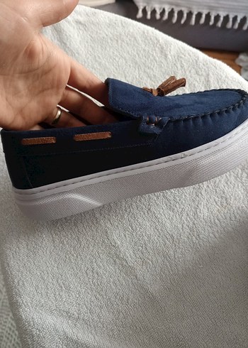 Erkek Çocuk Lacivert Süet Püsküllü Loafer - Görsel 2