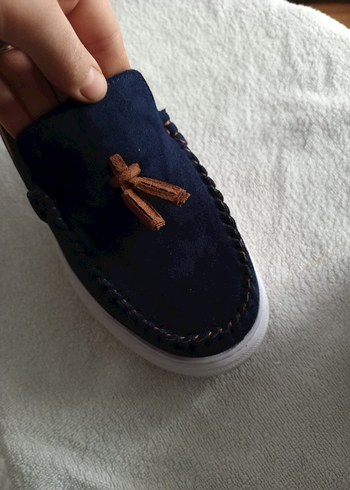 Erkek Çocuk Lacivert Süet Püsküllü Loafer - Görsel 4