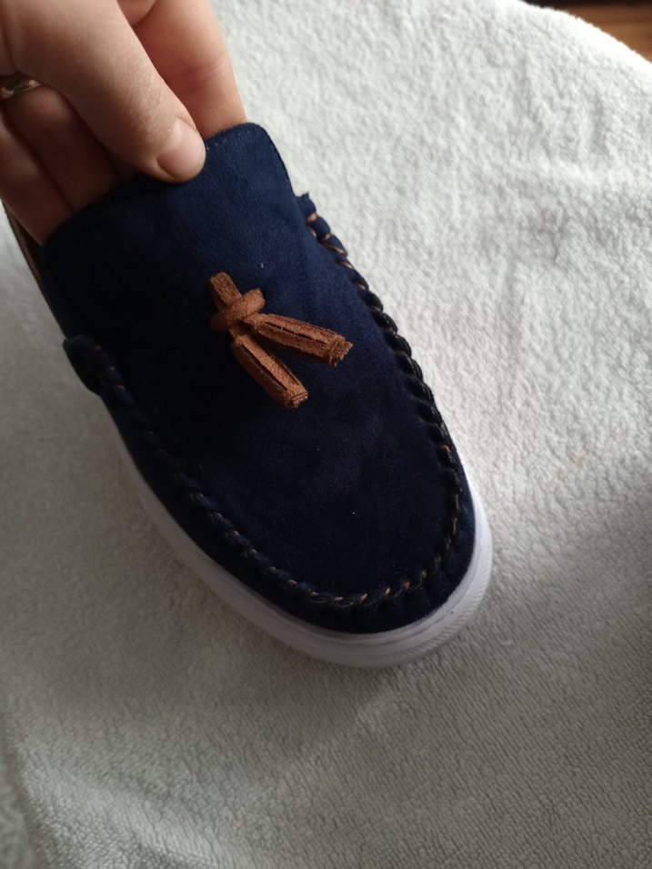 Erkek Çocuk Lacivert Süet Püsküllü Loafer - Görsel 4