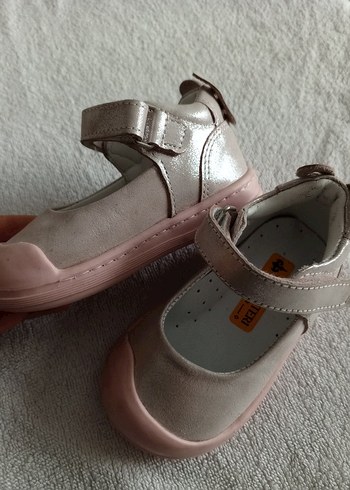 Kız Çocuk Bej Kemerli İlk Adım Ayakkabısı - Görsel 3