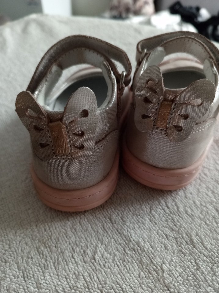 Kız Çocuk Bej Kemerli İlk Adım Ayakkabısı - Görsel 5