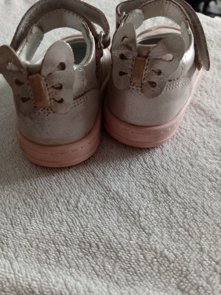 Kız Çocuk Bej Kemerli İlk Adım Ayakkabısı - Görsel 4