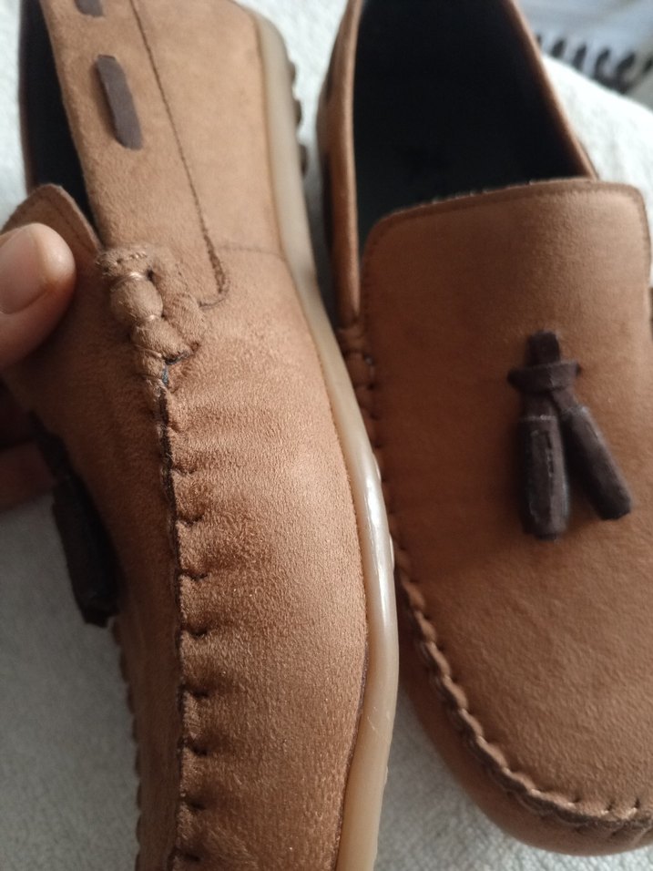 Kahverengi Süet Erkek Loafer Ayakkabı - Görsel 2