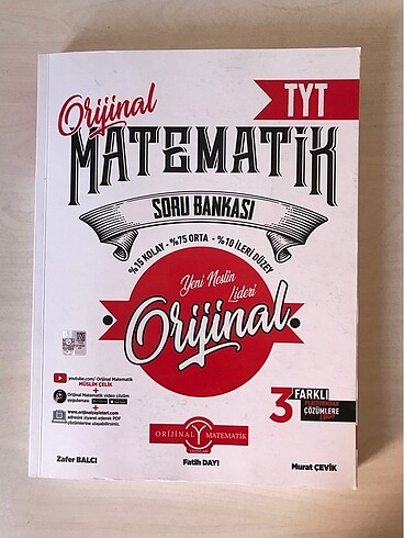 Orijinal Yayınları TYT Matematik Soru Bankası