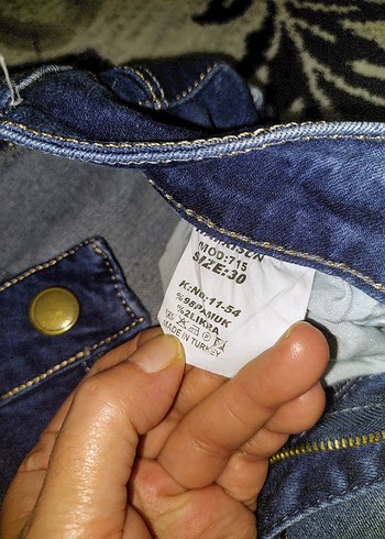 Diğer Kadın Mavi Dar Kesim Midi Boy Kot Pantolon