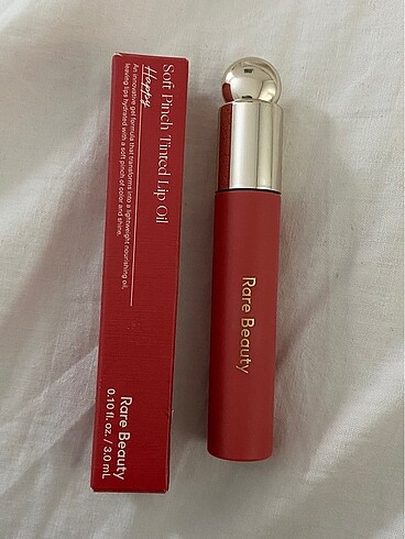 rare beauty tinted lip oil happy