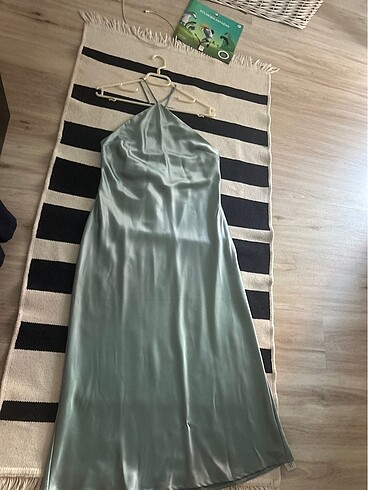 Zara Zara Bebe Mavisi Saten Elbise
