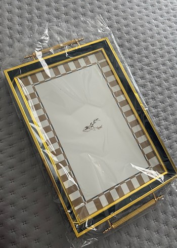 Altın Renkli Dekoratif Tepsi - Görsel 7