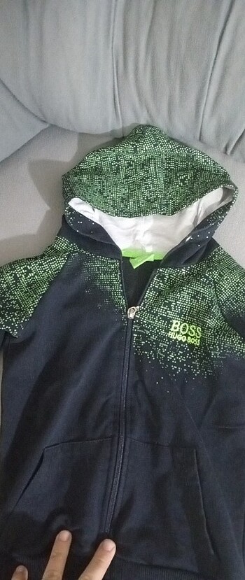 4-5 yaş unisex çocuk kapüşonlu ceket