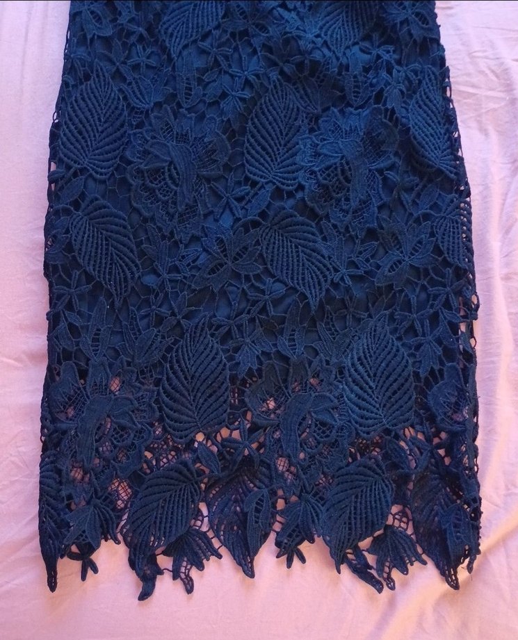 Dantel İşlemeli Siyah etek - Görsel 2