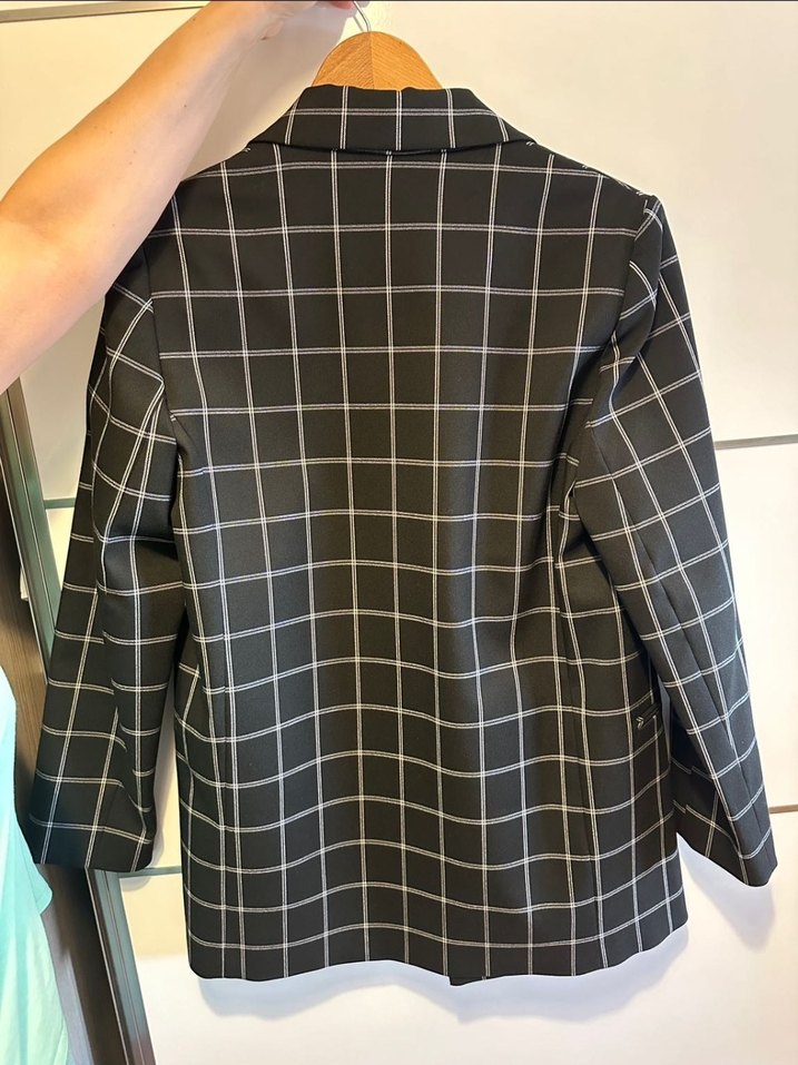 IPEKYOL Ekose Desenli Kadın Blazer ceket - Görsel 2