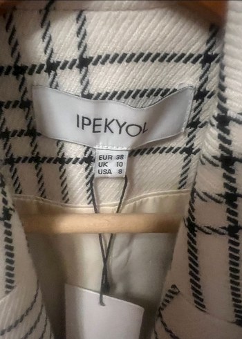 İpekyol Ekose Desenli Midi Blazer Ceket - Görsel 3