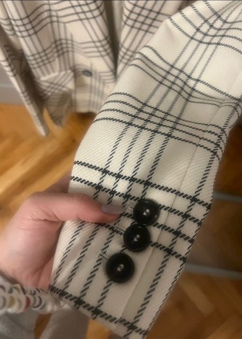 İpekyol Ekose Desenli Midi Blazer Ceket - Görsel 5
