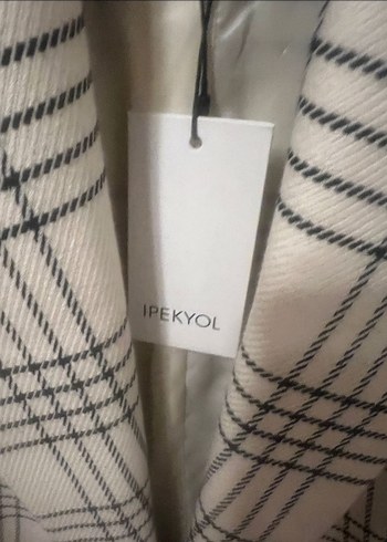 İpekyol Ekose Desenli Midi Blazer Ceket - Görsel 4