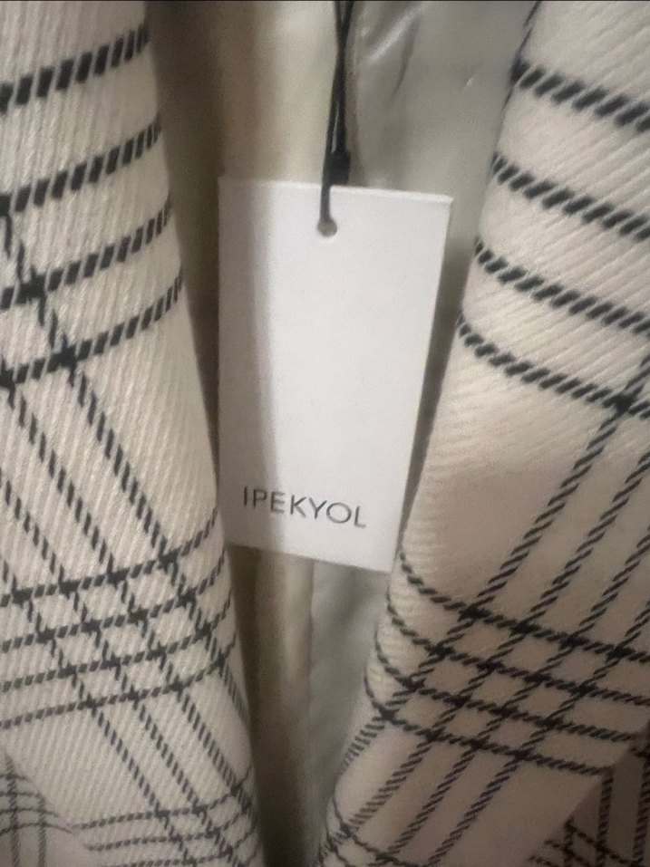 İpekyol Ekose Desenli Midi Blazer Ceket - Görsel 4