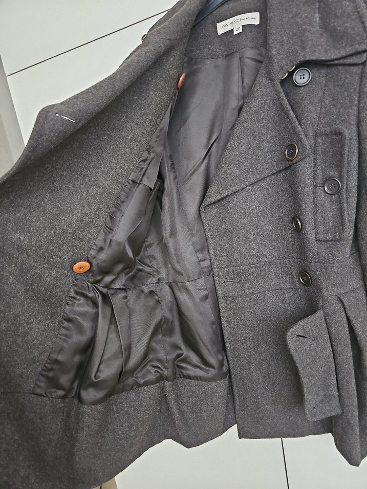 Machka yün palto - Görsel 4