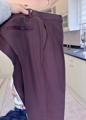 Bordo Düğmeli Regular Fit Erkek Takım Elbise - Görsel 6