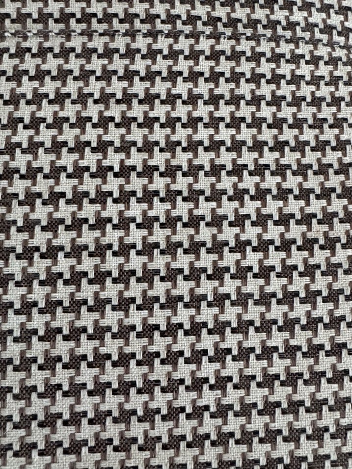 Kahve Ekose Modern puf koltuk - Görsel 2