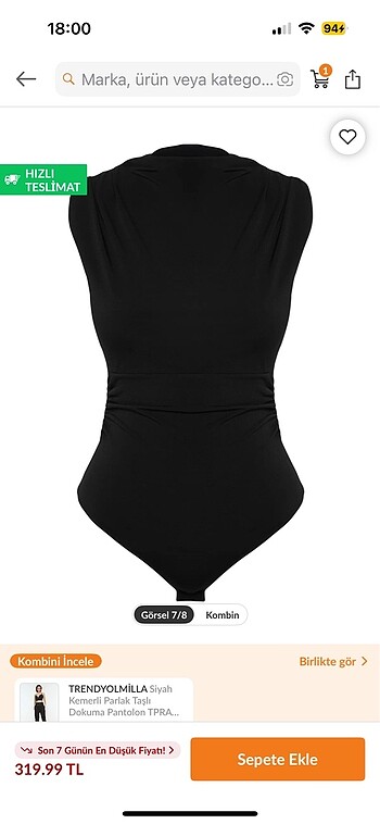 xs Beden Trendyolmilla body