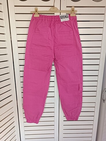 Bershka Bershka fuşya kargo pantolon