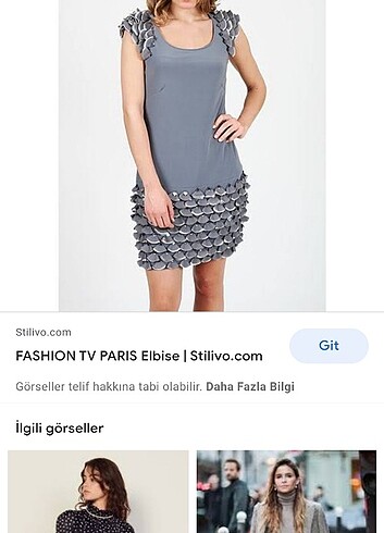 Fasion Paris markalı Taşlı elbise 
