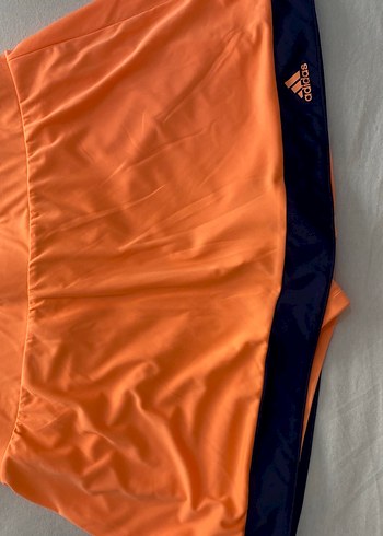 Turuncu Bayan tayt etek tenis kıyafeti - Görsel 3