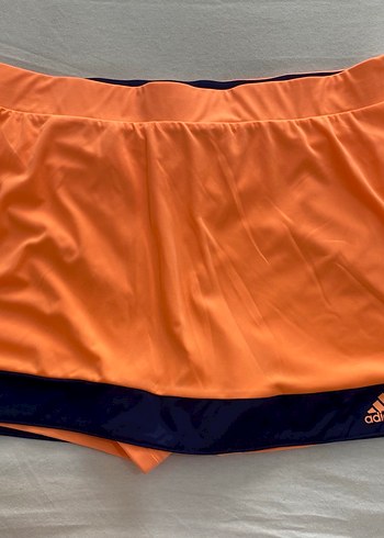 Turuncu Bayan tayt etek tenis kıyafeti - Görsel 2