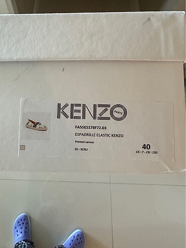 Orijinal Sıfır ve Yeni Kenzo Espadril - Görsel 8