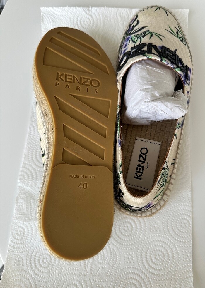 Orijinal Sıfır ve Yeni Kenzo Espadril - Görsel 5