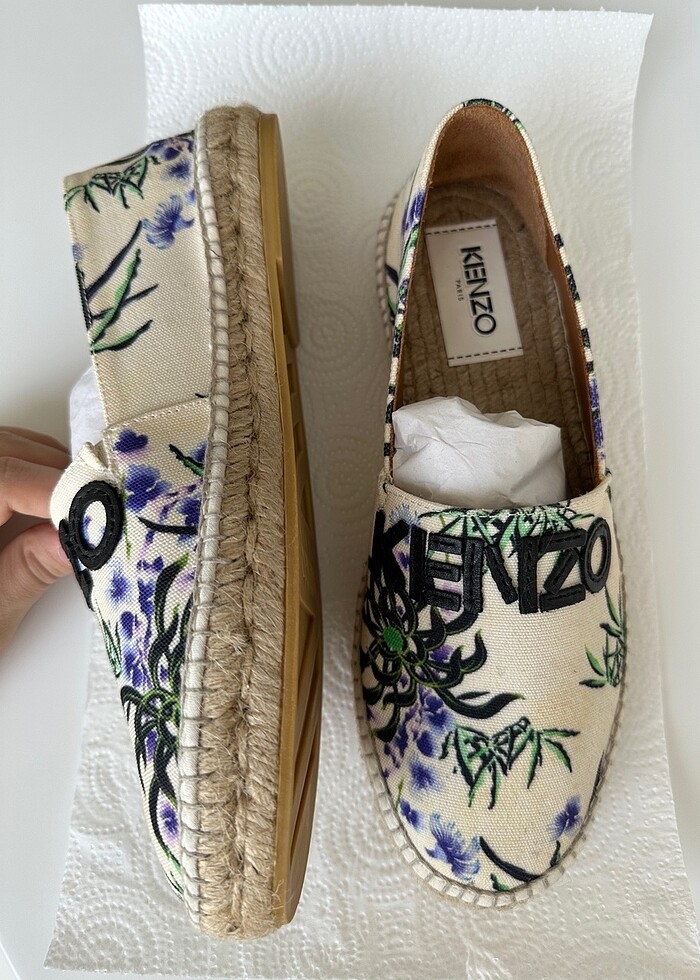 Orijinal Sıfır ve Yeni Kenzo Espadril - Görsel 4
