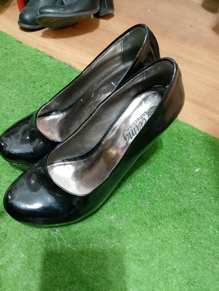 Parlak Yeşil Stiletto Kadın Ayakkabı - Görsel 2