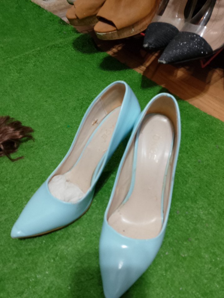 Parlak Yeşil Stiletto Kadın Ayakkabı - Görsel 4