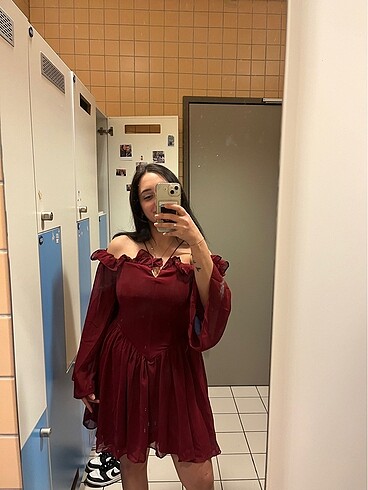 Bordo Abiye - Görsel 2