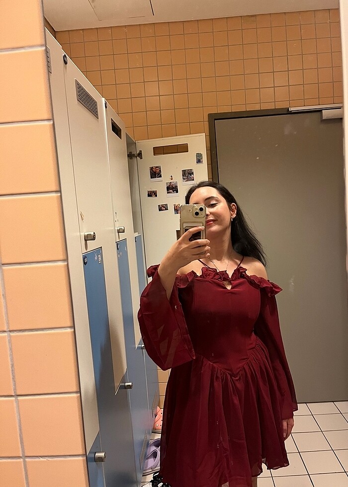 Bordo Abiye - Görsel 4