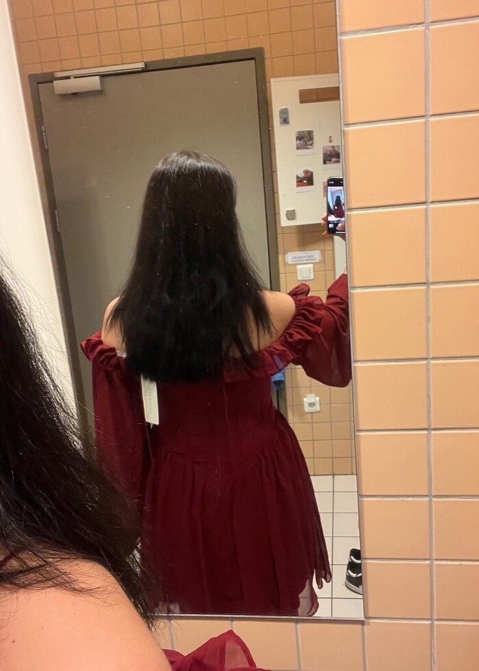 Bordo Abiye - Görsel 3