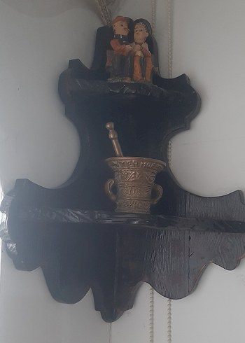 Köşe Duvar Rafı ve Dekoratif Figür - Görsel 2